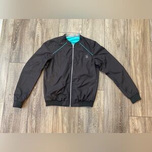 Diesel reversible light bomber jacket blue/black streetwear/23”